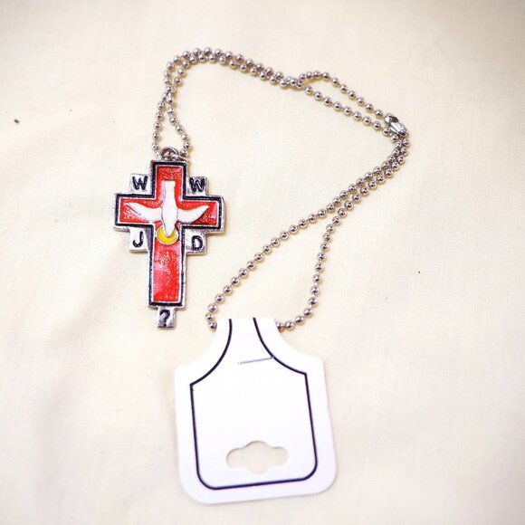 Brand New ~~~ NECKLACE: Cross / Dove - Picture 1 of 1